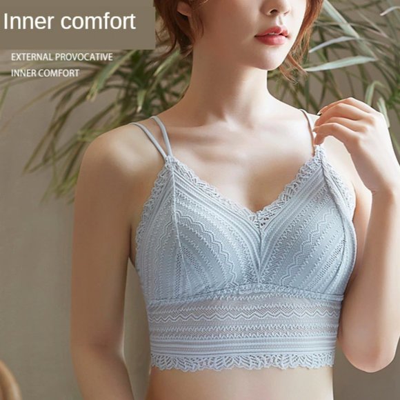 New Seamless Lace Bralette Bra Top - Picture 2 of 16